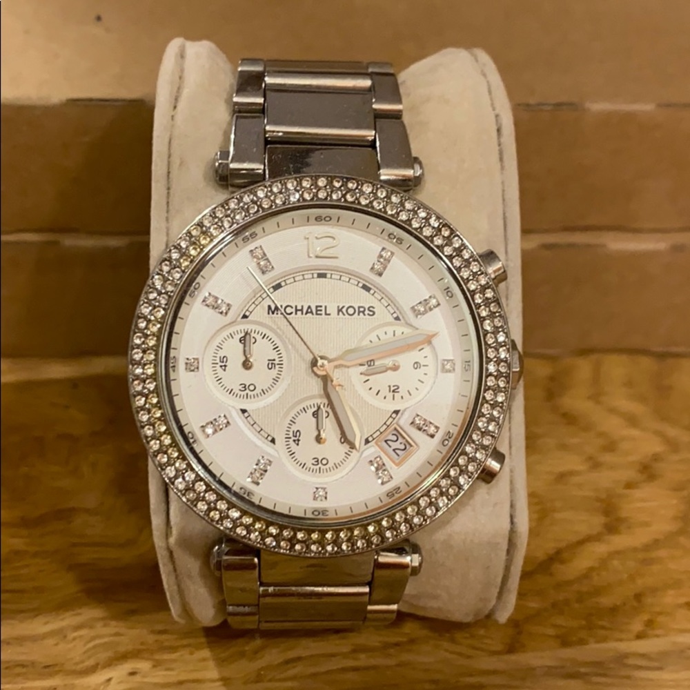 Silver Michael Kors watch gently used